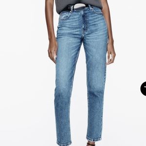 Zara High rise mom jeans